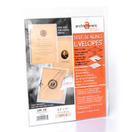 Micas Protectora Lineco Mylar 8.5x11"(21.6x27.9cm)