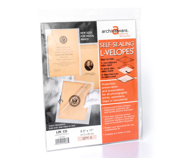 Micas Protectora Lineco Mylar 8.5x11"(21.6x27.9cm)