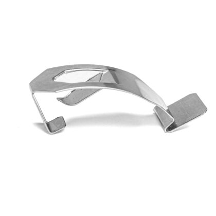 Muelle de clip para sujetar vidrio a mdf